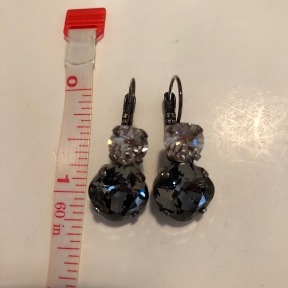 Two stone dangle earrings - Picture 6 of 8